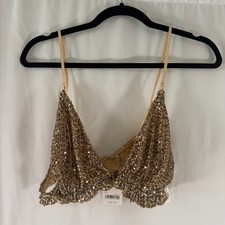 Intimately (Free People) Pink Sheer Lace Unlined Underwire Bra, Size 36DD — listing 4