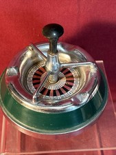 Vintage Spinning Push-Down Ashtray with Chrome Body and Faux Leather Band — listing 5