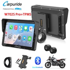 Carpuride W702S PRO Motorcycle 7-inch IPS Touchscreen CarPlay/Android Auto Display