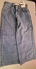 Y2K Baggy Skater Jeans with Graphic Print, Light Wash Denim — listing 4