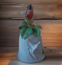 Vintage Porcelain Hand Bell with Fruit Decal and Gold Trim, Made in Japan — listing 4