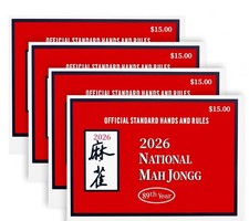 National Mah Jongg League 2026 Standard Hands and Rules Card Set