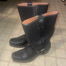 Harley-Davidson Women's Tall Lace-Up Leather Moto Boots with Buckles — listing 5