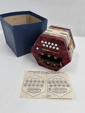 Antique Hexagonal 20-Button Anglo Concertina with Fretwork Ends — listing 6