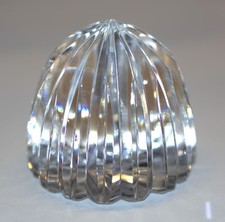 Cut Crystal Dome Lid with Faceted Finial, Pinwheel & Star Pattern, 6.25" Diameter — listing 5