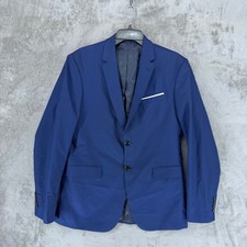 Zara Man Slim Fit Blue Two-Button Blazer, EUR 54 / USA 44 — listing 2