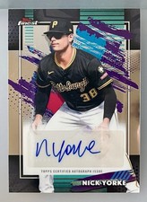 Nick Yorke Topps Finest Certified Autograph Baseball Card - Pittsburgh Pirates — listing 6