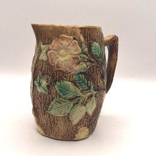 Antique Semi-Porcelain Water Pitcher with Strawberry Transfer Decoration and Gold Trim — listing 3