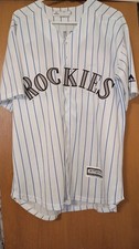 Majestic Colorado Rockies Cool Base Dry Wicking Shirt - Adult Large Black