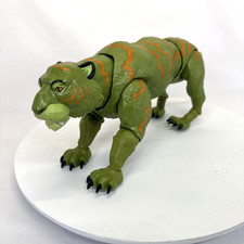 Vintage Battle Cat Style Green Tiger Action Figure (Unmarked)