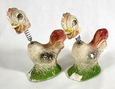Vintage Chalkware Bobblehead Baby Chick Figurine with Spring Neck — listing 3