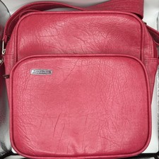 Vintage Samsonite Rust/Red Soft-Sided Carry-On Travel Bag with Buckle Front — listing 4
