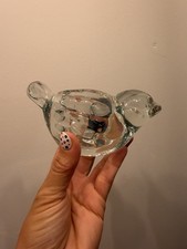 Indiana Glass Figural Bird Votive Candle Holder, Rose