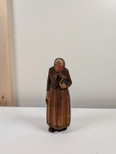 Hand-Carved Wooden Figural Businessman Toilet Paper / Tape Holder with Ticker Tape Novelty, listing 4