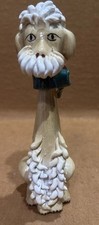 Vintage Ceramic Poodle Puppy Figurine (White, Textured Coat) — listing 4