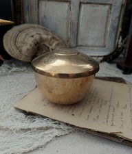 Vintage Brass Domed Covered Serving Dish with Ring Finial — listing 4