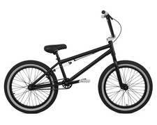 Elite BMX 20" Freestyle Bike, Matte Black with Blue Tires, listing 6