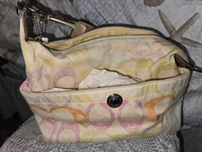 Coach Scribble Signature C Multicolor Hobo Shoulder Bag