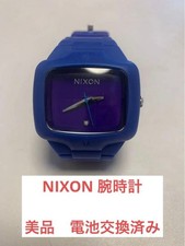 Nixon The Player Stainless Steel Watch with Blue Grid Dial — listing 2