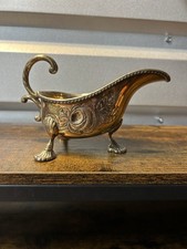 Vintage Silver Plated Gravy Boat with Attached Underplate — listing 6