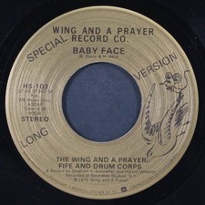The Wing And A Prayer Fife And Drum Corps. - Baby Face 7" 45 RPM Single (Promo) — listing 2