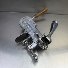 Estate Bar-Mounted Lever Wine Bottle Opener/Corkscrew on Wood Base — listing 3