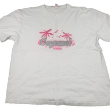 Cozumel Mexico Souvenir T-Shirt, Teal, Palm Tree Stamp Graphic