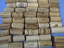 Two Large Glass Jars Filled with Used Wine Corks (Craft/Decor Lot) — listing 2