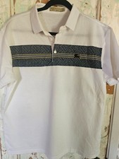 Burberry London Blue Piqué Cotton Polo Shirt with Nova Check Placket, Size L