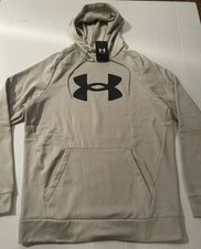Under Armour Youth Boys Cowl-Neck Fleece Hoodie, Red/Orange, Size YL — listing 4