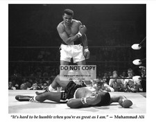 Muhammad Ali (Cassius Clay) Black & White Boxing Photograph, Framed, with Printed Signature — listing 4