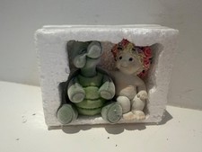 Dreamsicles Cherub Figurine with Flower Bouquet and Ladybug