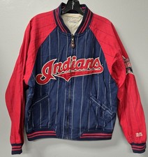 Cleveland Indians varsity Vintage Mirage Cleveland Indians Leather Varsity Jacket — listing 3