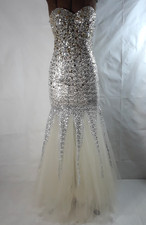 Vintage Silver Sequin/Mesh Evening Bag with Snake Chain Strap — listing 4