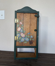 Hand-Painted Porcelain Cabinet Plate with Whimsical 'July' Scene and Forget-Me-Not Border