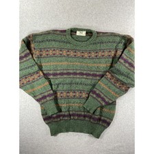 Blarney Woollen Mills Cream Aran Cable-Knit Fisherman Sweater, Size 2XL — listing 3