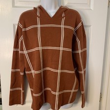 RACHEL Rachel Roy Women's Colorblock Hooded Knit Sweater, Size 1X — listing 6
