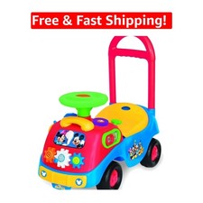 Disney Mickey Mouse Police Car Ride-On Toy with Steering Wheel & Sounds — listing 3