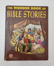 The Wonder Book of Bible Stories by Mary Juergens, Vintage 1951 Wonder Books Hardcover Children's Book, Multicolor, 6.5 x 5 inches — listing 6