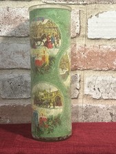 Vintage Footed Pedestal Glass Irish Coffee Mug with White Winter Snow Scene (Sleigh & Frosted Pine Trees) — listing 5