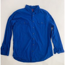 The Foundry Supply Co. Men's Long-Sleeve Windowpane Check Button-Down Shirt, Size 2XLT