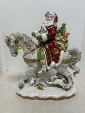Fitz and Floyd Christmas 1996 Santa with Woodland Animals Annual Collector Plate — listing 3
