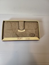 Vintage Buxton Genuine Leather Trifold Wallet with Embossed Logo, Burgundy — listing 5