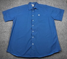 Cinch Western Button-Up Shirt, Teal Geometric Diamond Print, Men's XL — listing 2