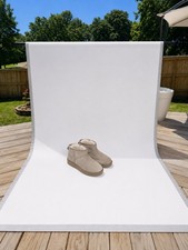 UGG Women's Classic Mini Crushed Velvet Boots Silver Grey Size 11 — listing 6