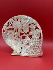 Chinese Mother-of-Pearl Shell Inlay Wall Panel with Guanyin/Beauty Figure, Framed — listing 2