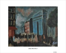 Limited Edition Lithograph, Old City Street Scene with Donkey, Signed and Numbered 6/200, Framed — listing 5