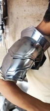 Fantasy Steel Pauldron & Gorget Shoulder Armor Set (LARP/Cosplay) — listing 2