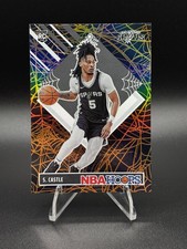 2024-25 NBA Hoops Stephon Castle Red/Blue Border Parallel Rookie Card, listing 5