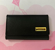 Vintage Givenchy Brown Saffiano Leather Kisslock Coin Purse Wallet